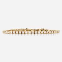A diamond and gold bracelet