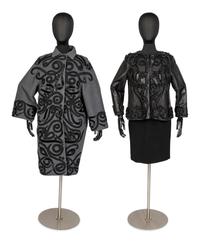Two Oscar de la Renta Items: One Coat & One Lamb Leather Jacket, 2006-07