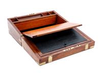 An English Brass Banded Lap Desk