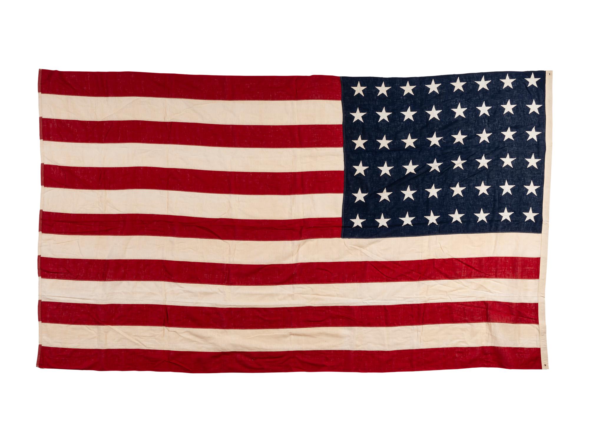 Two 48-Star American Flags