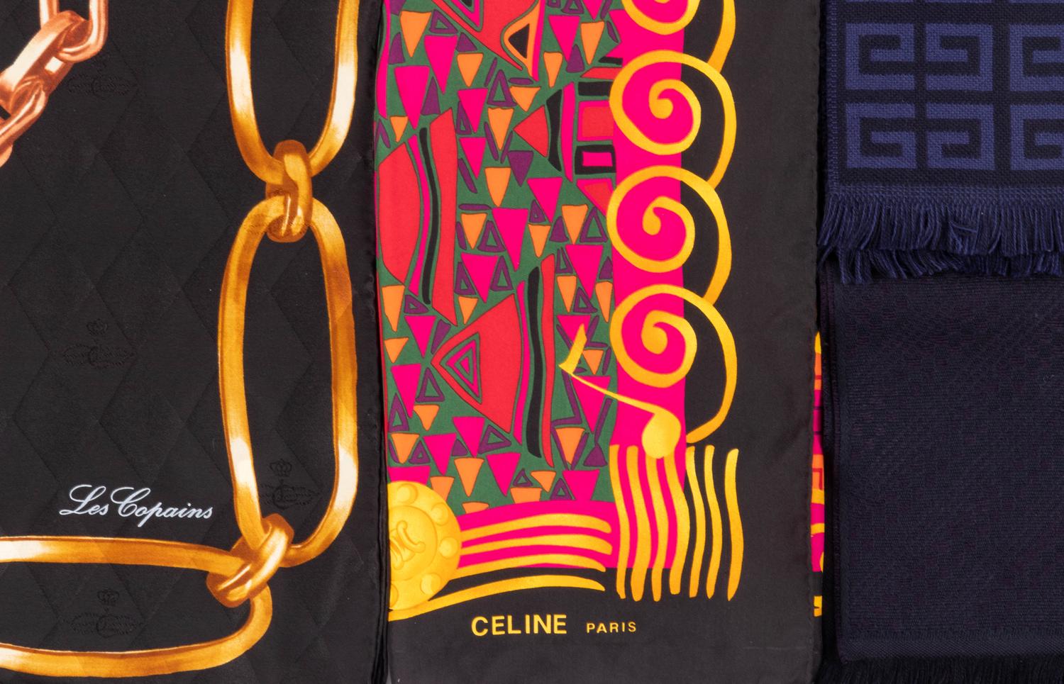 Collection of Ten Designer Scarves, 1980-2010s