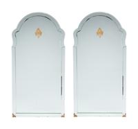 A Pair of Italian Neoclassical Style Bronze Mounted Mirrors