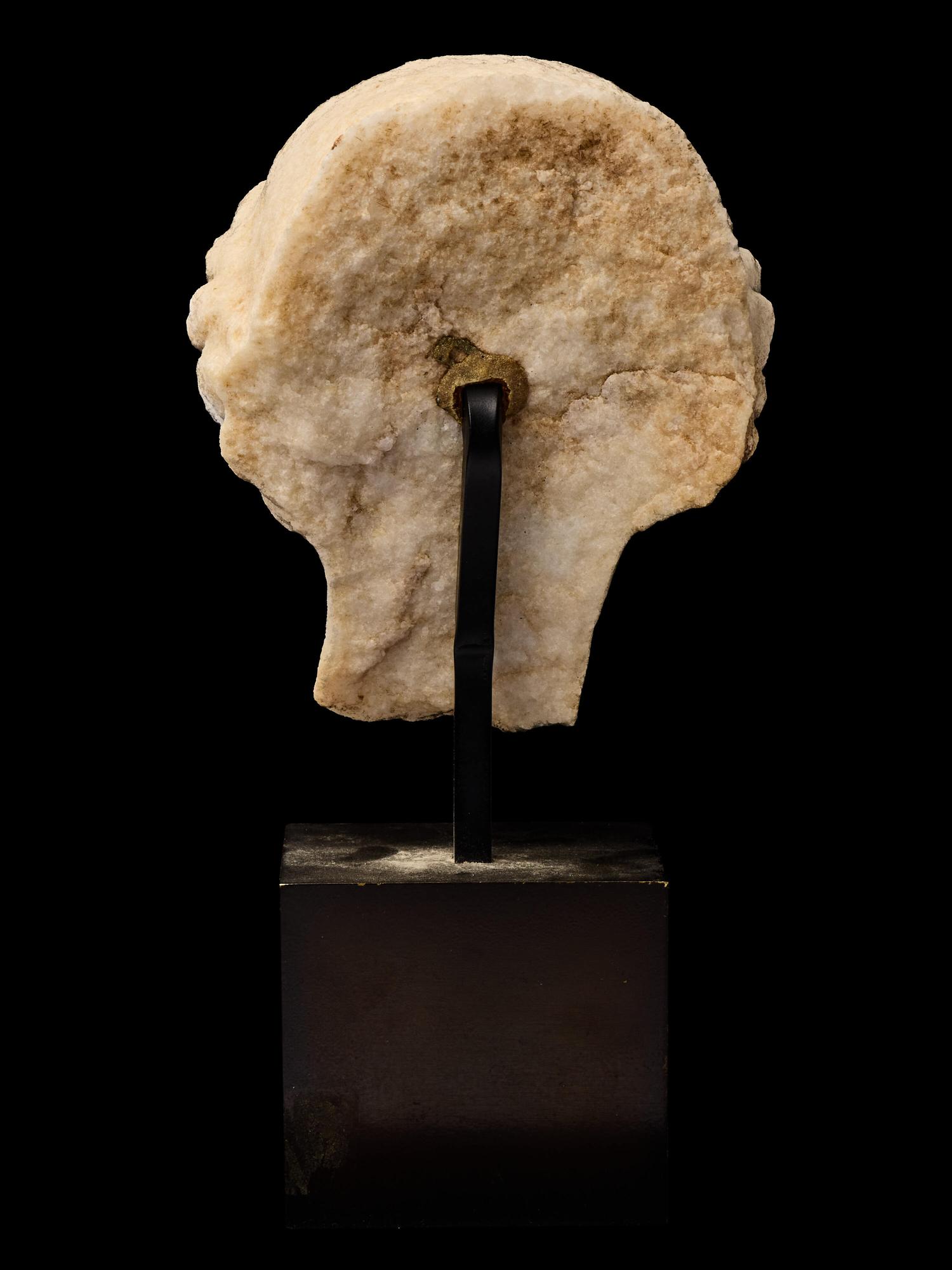A Roman Marble Head of a Goddess