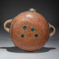 Cochiti Figural Pottery Canteen