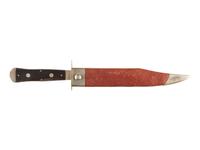 [CIVIL WAR]. Wragg & Sons gold paneled XLNT Bowie knife.