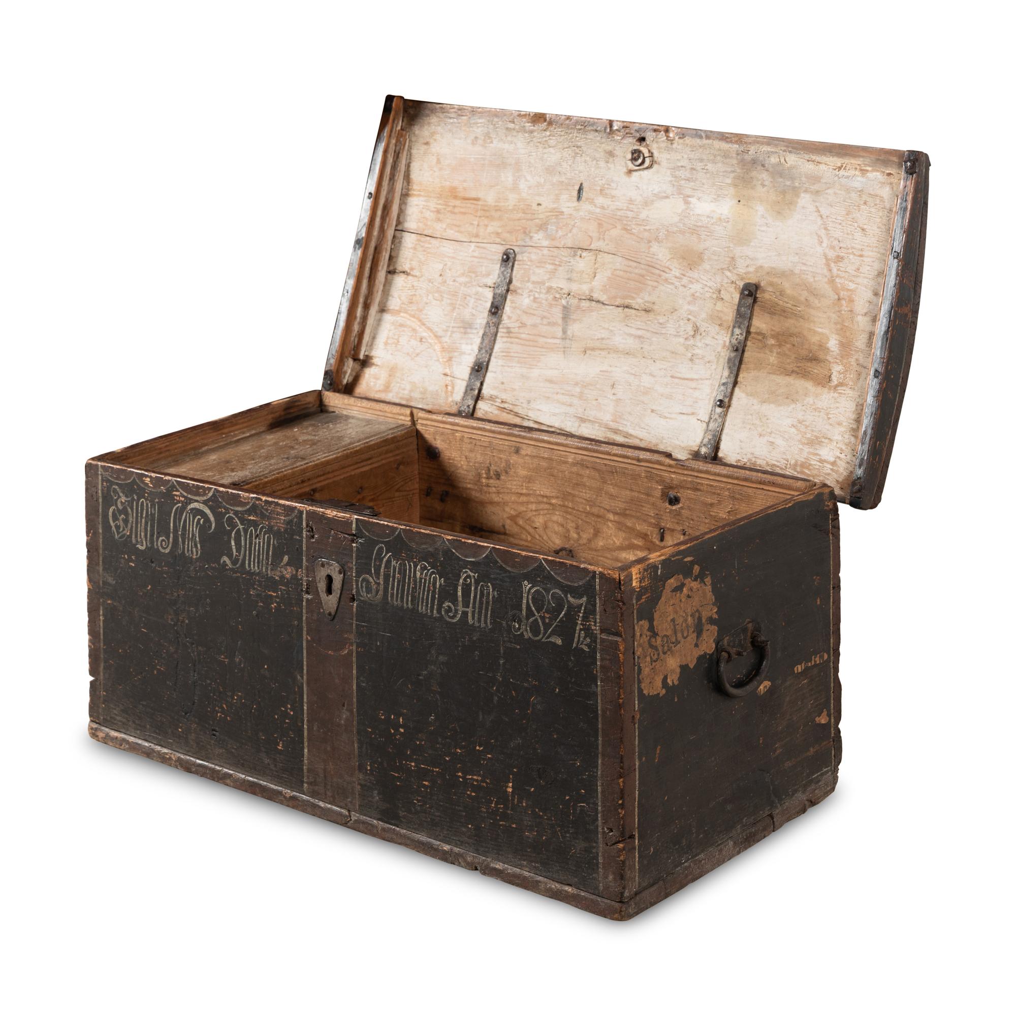 A North European Painted Blanket Chest