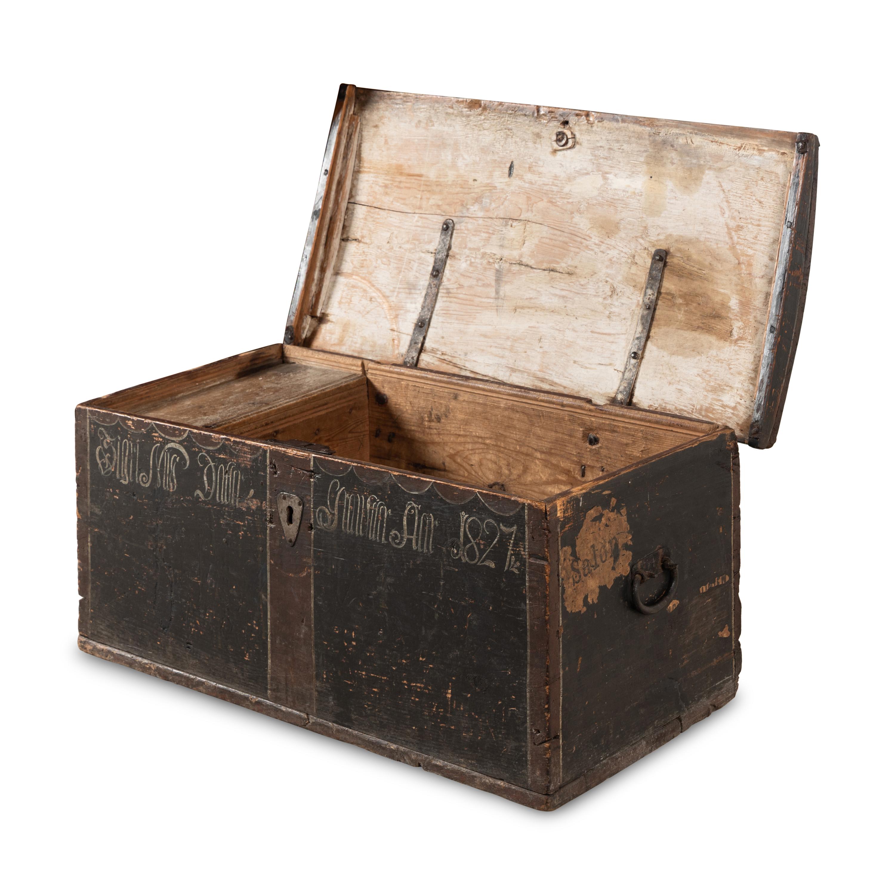 A North European Painted Blanket Chest