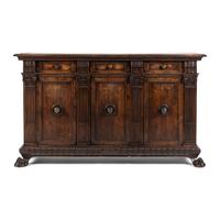 A North Italian Walnut Console Cabinet