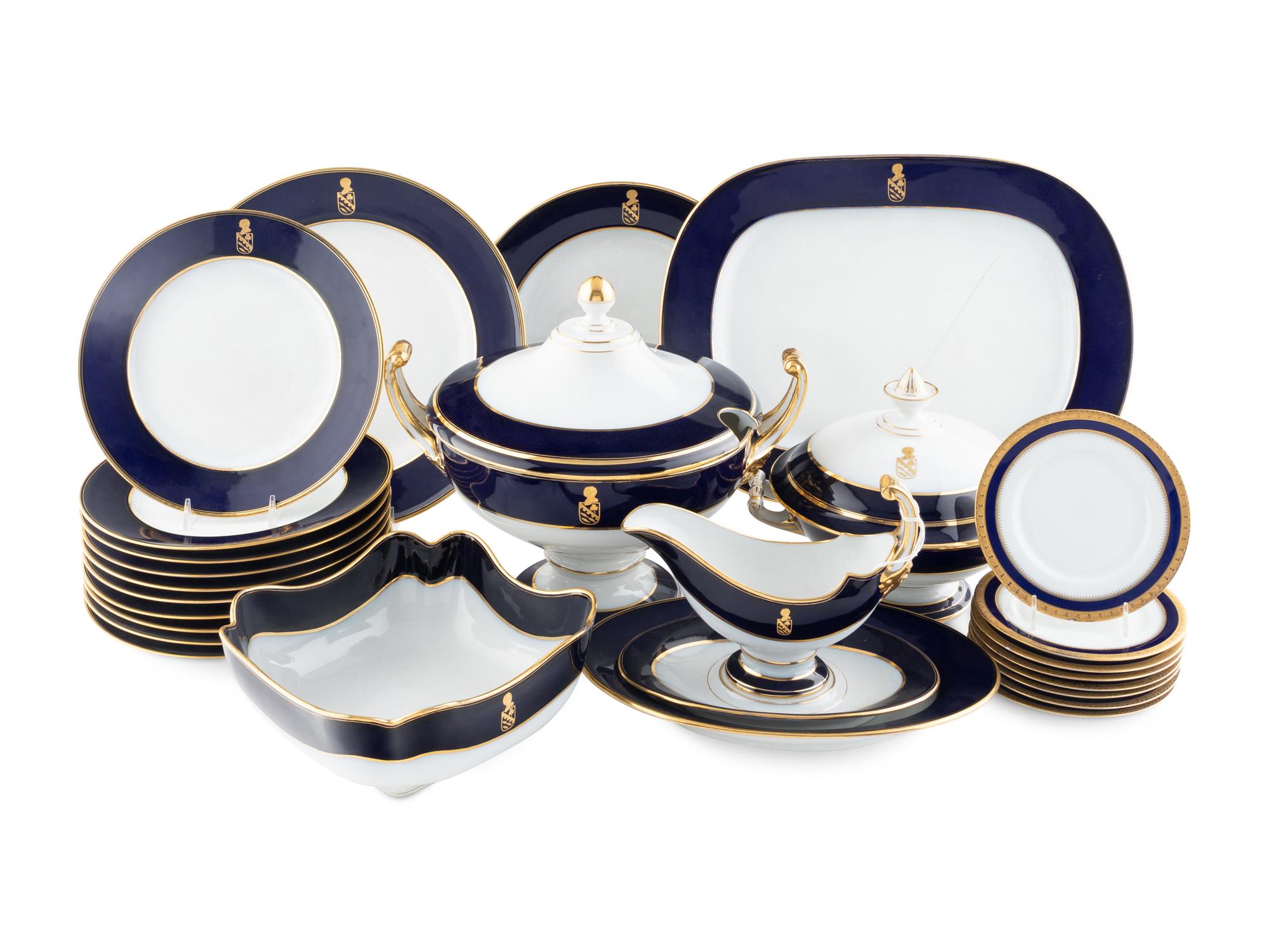 A Czech Porcelain Dinner Service