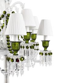 A Pair of Baccarat Zénith Cut Glass Twelve-Light Torchères