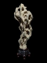 A Chinese White Taihu Stone Scholar's Rock