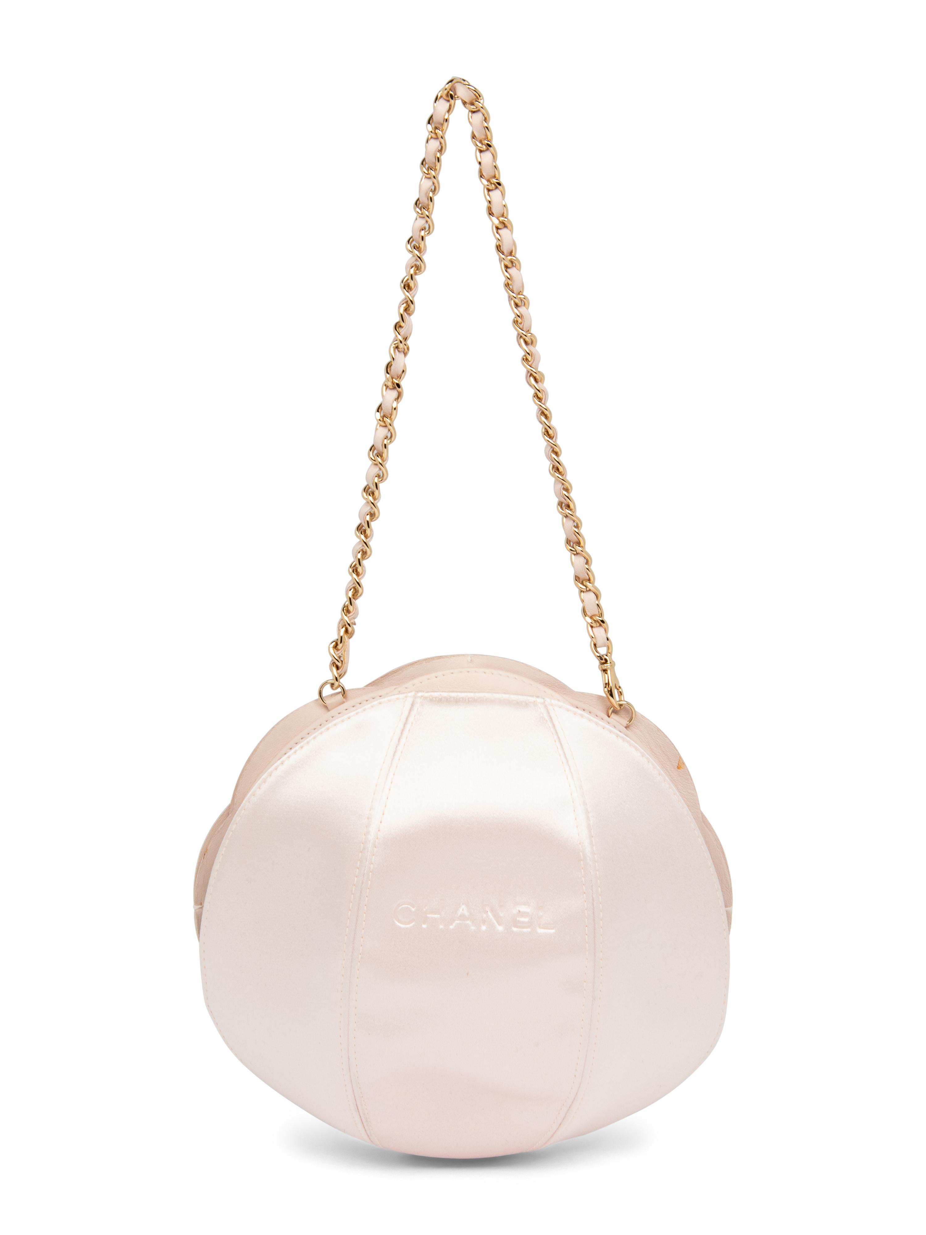 CHANEL, PALE PINK CAMELLIA BAG