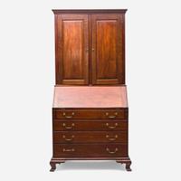 A Chippendale carved mahogany desk and bookcase Possibly Providence, Rhode Island, late 18th century