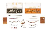 A Collection of Native American Style Weaponry Length of longest 5 5/8 inches.