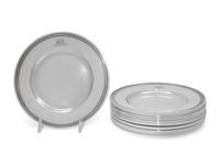 A Set of Twelve American Silver Bread Plates