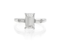 A Platinum and Diamond Ring, 2.40 dwts.