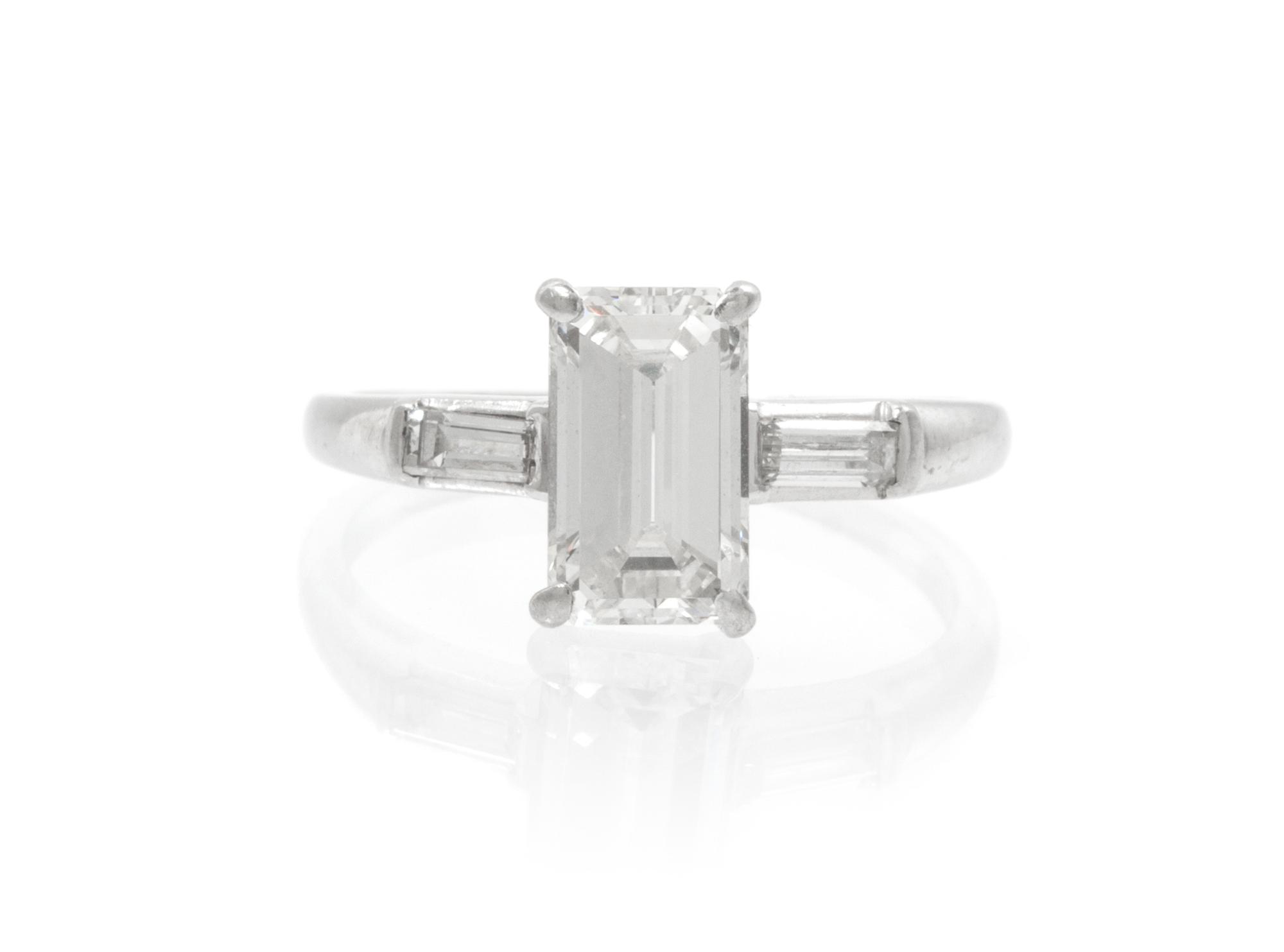 A Platinum and Diamond Ring, 2.40 dwts.