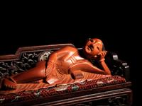 Two Chinese Carved Wood Doctor's Ladies