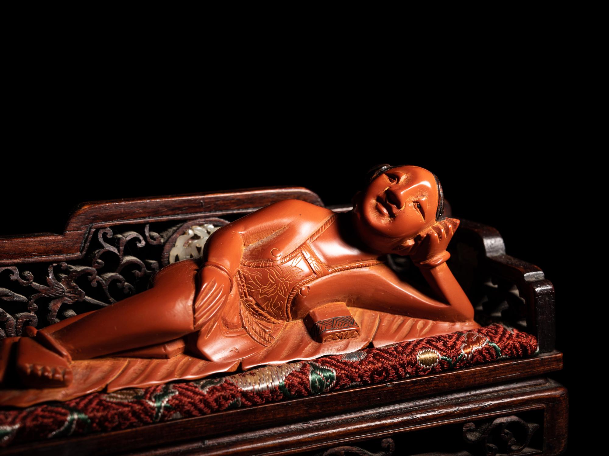 Two Chinese Carved Wood Doctor's Ladies