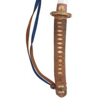 Signed WWII Japanese Shin Gunto with Officer's Sageo and Family Mons to Both Habaki and Kashira