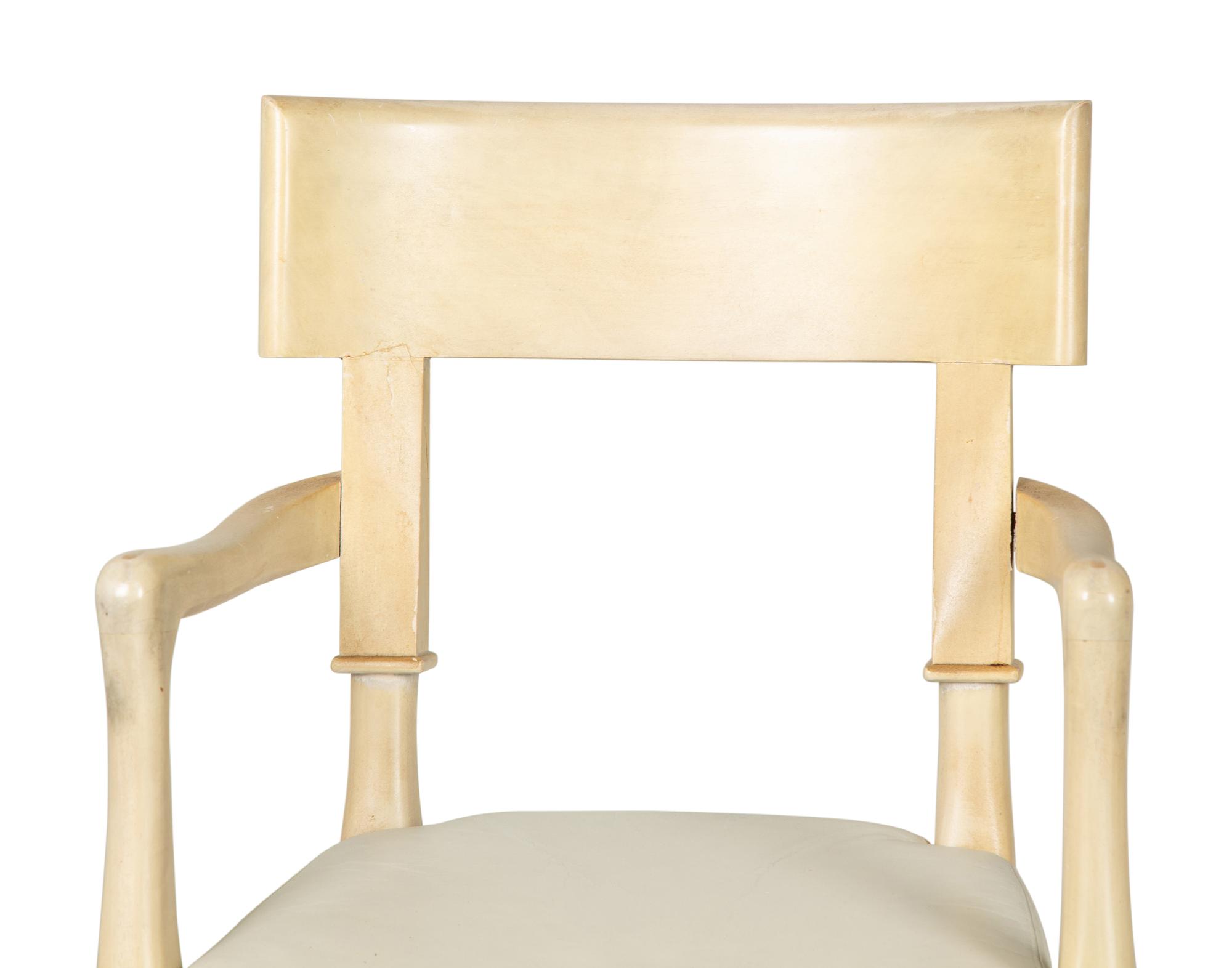A Suite of Modern Design Dining Chairs, Two Arm and Four Side Chairs — 20th Century