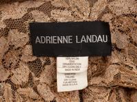Adrienne Landau, Beaded Lace & Fur-Trimmed Robe