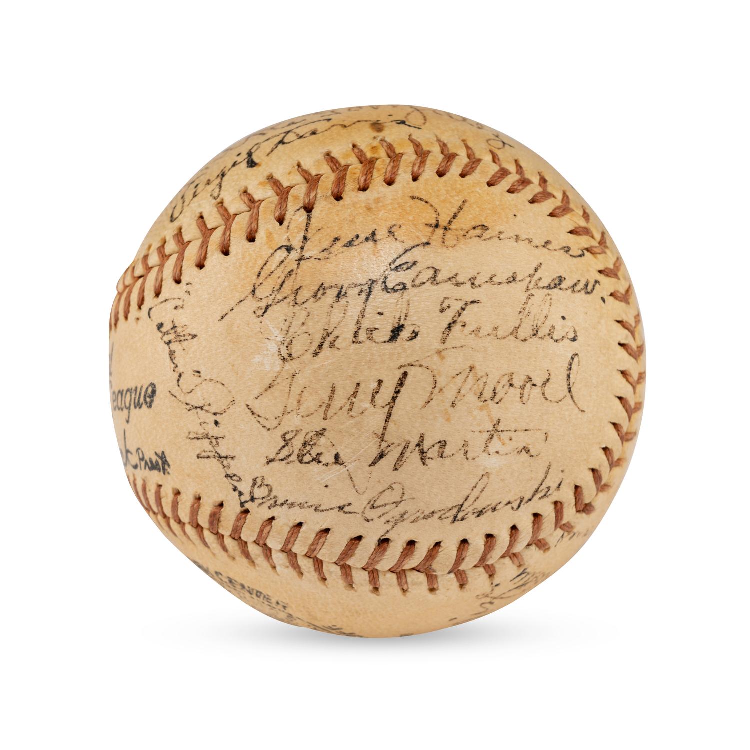 A 1936 St. Louis Cardinals Team Signed Autograph Baseball (Beckett Authentication Services Letter of Authenticity)