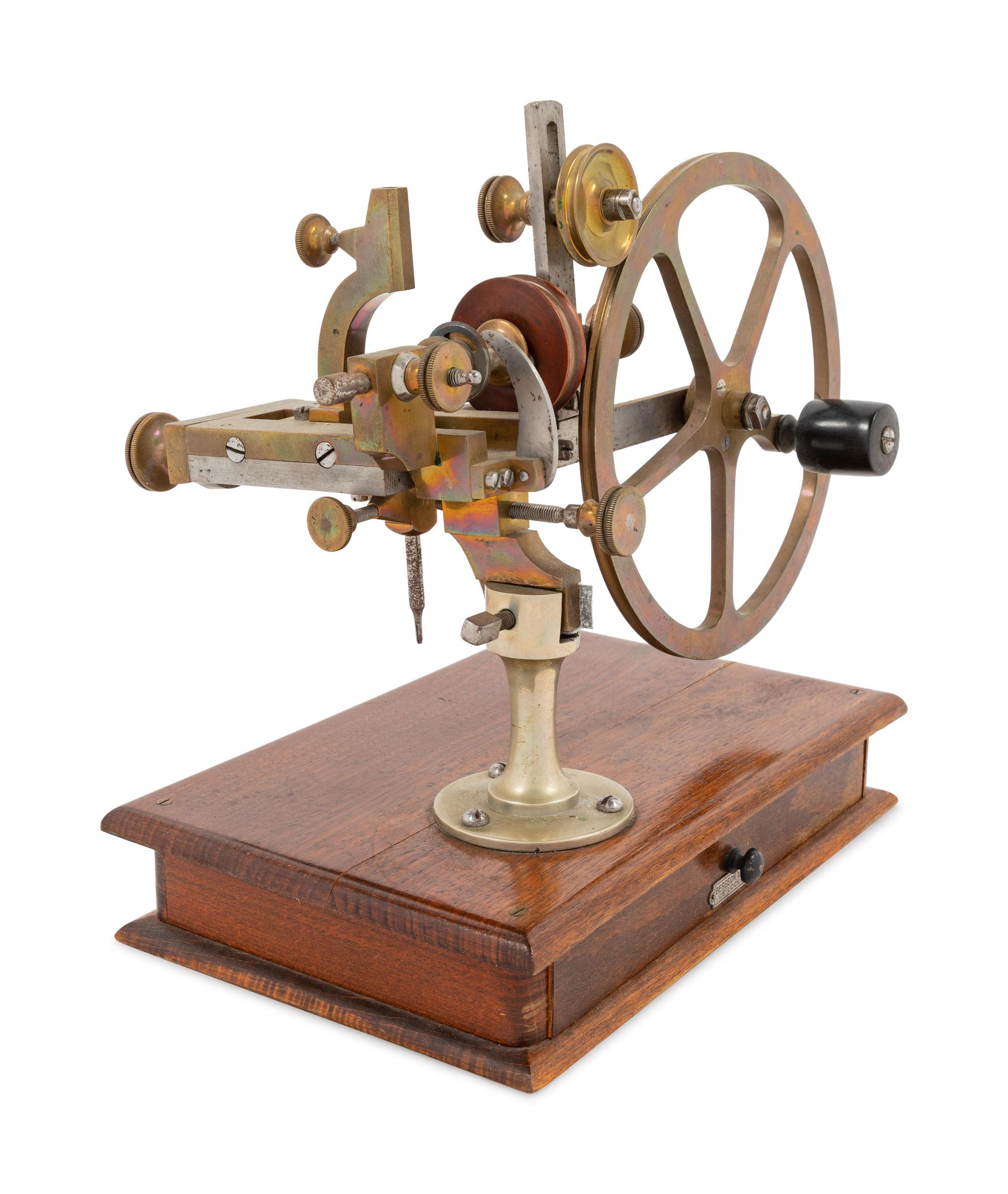 A Swiss Brass and Steel Watch Maker's Rounding Up Tool
