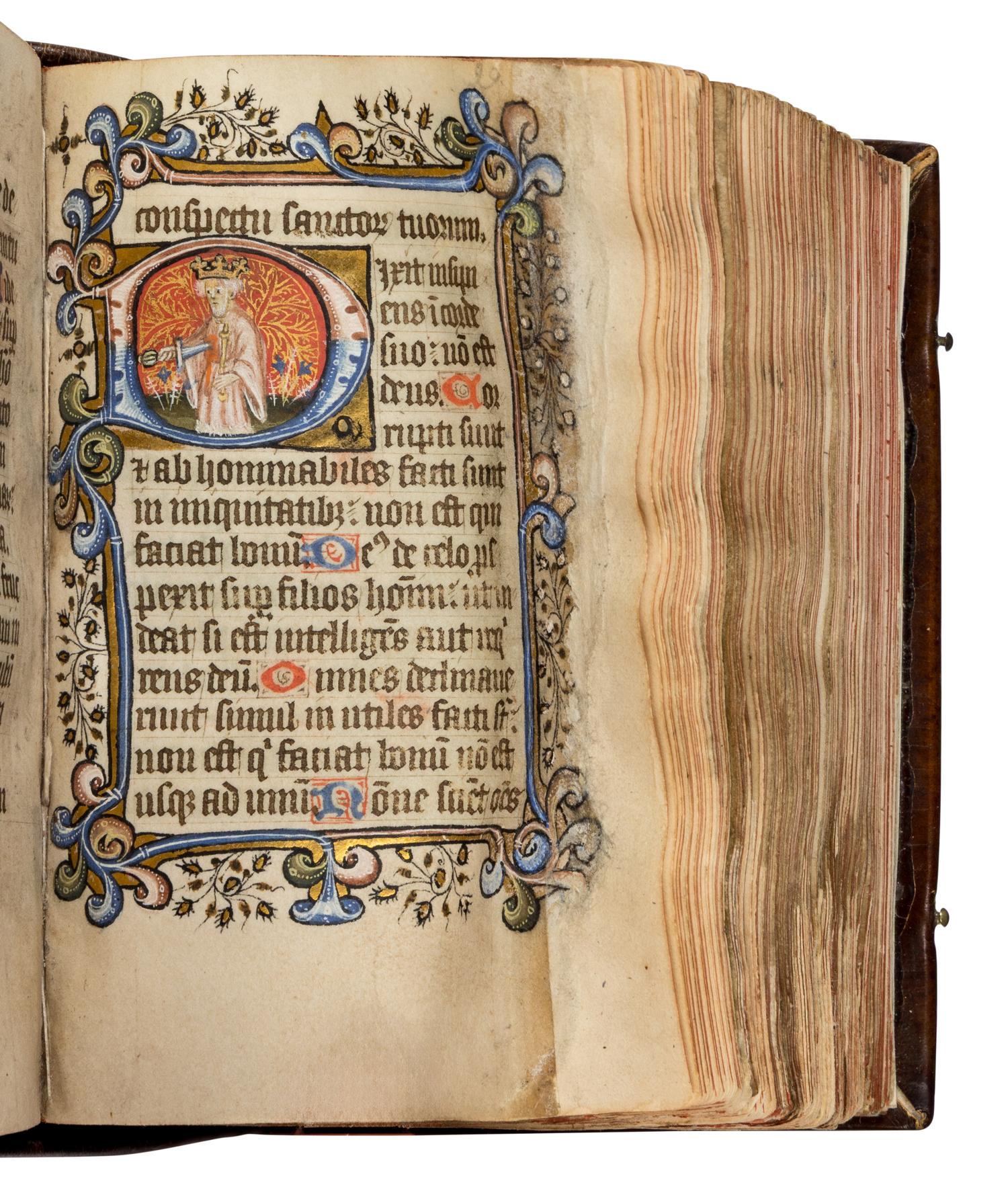 FOLLOWER OF HERMAN SCHEERE (active London, c. 1405-1425) Psalter, Use of Sarum, in Latin, illuminated manuscript on parchment [England, London, c. 1425-35]