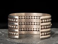 Silver Cluster Cuff Bracelet