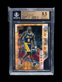 A 1996-97 Bowman’s Best Picks Atomic Refractor Kobe Bryant Rookie Basketball Card No. BP10 (BGS 9.5), None Graded Higher