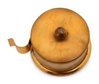 A Group of American Art Nouveau Brass Desk Accessories