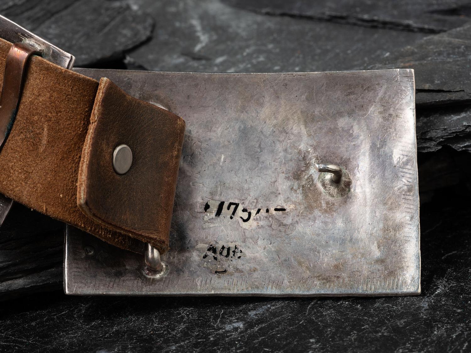 Navajo Silver and Turquoise Rainbowman Concha Belt