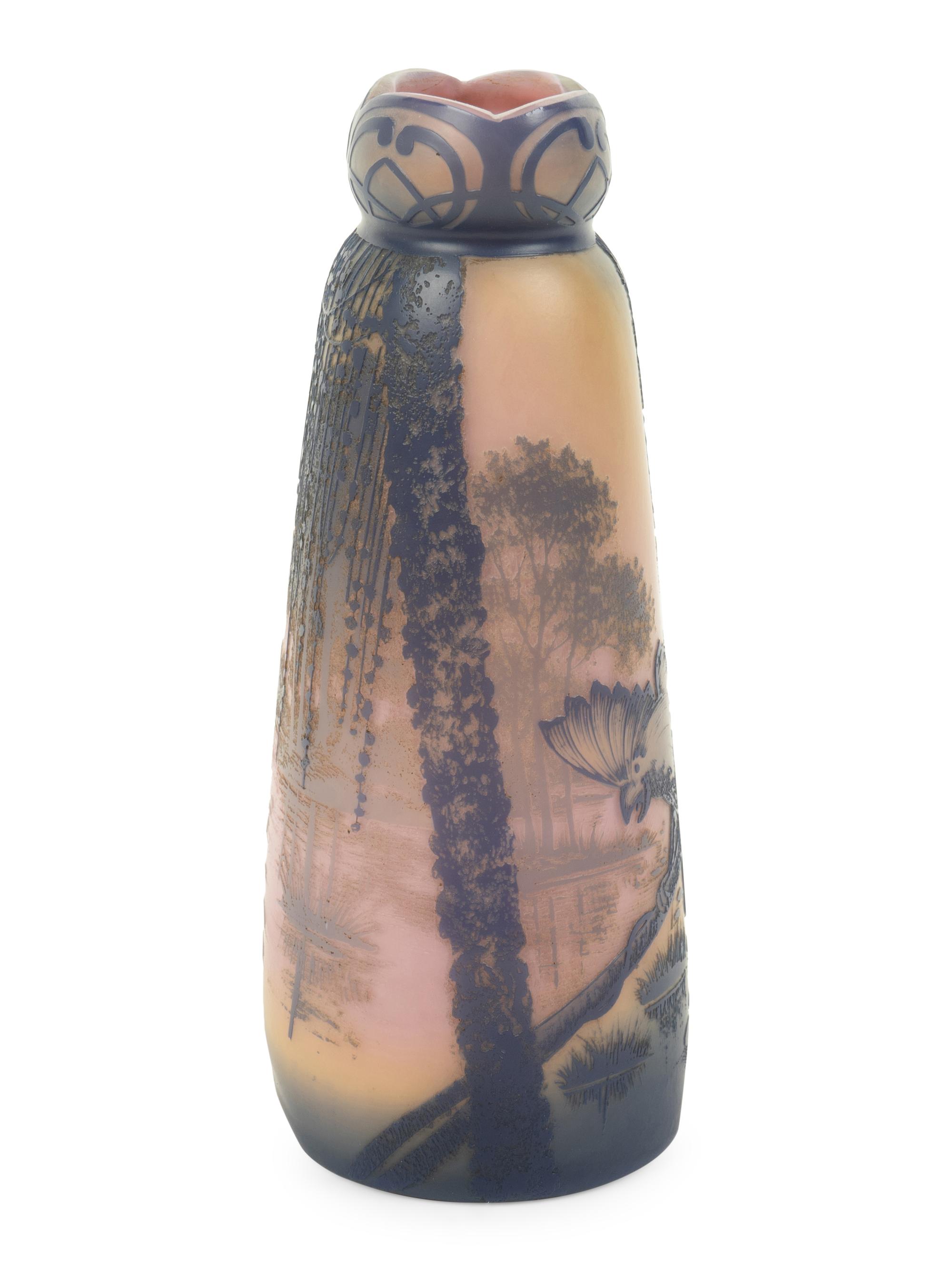 A Devez Cameo Glass Vase — 20TH CENTURY