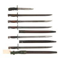Lot of 6 British Bayonets Including: M1907 and No. 7 Mk.1/L