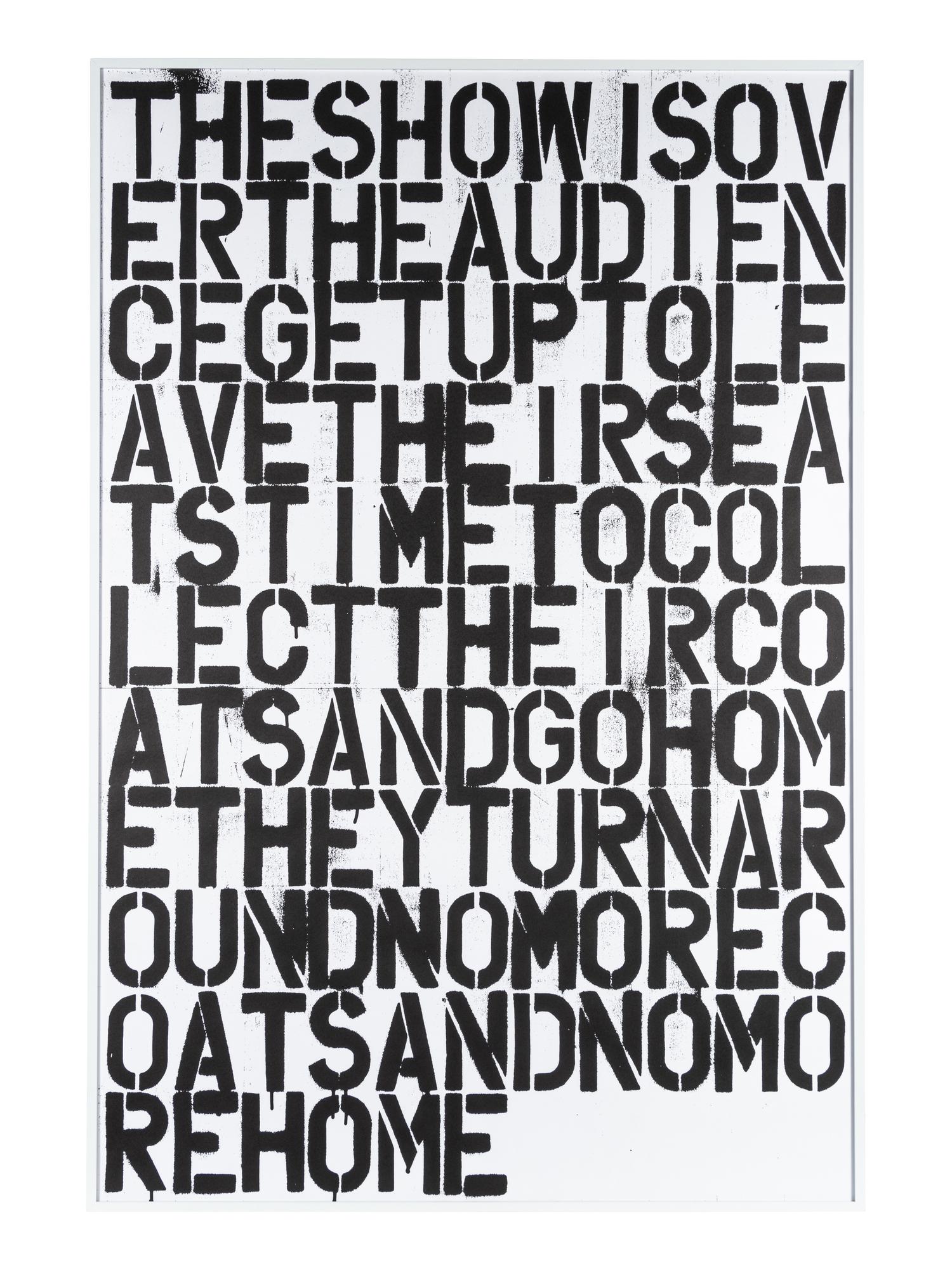 Untitled (The Show is Over)