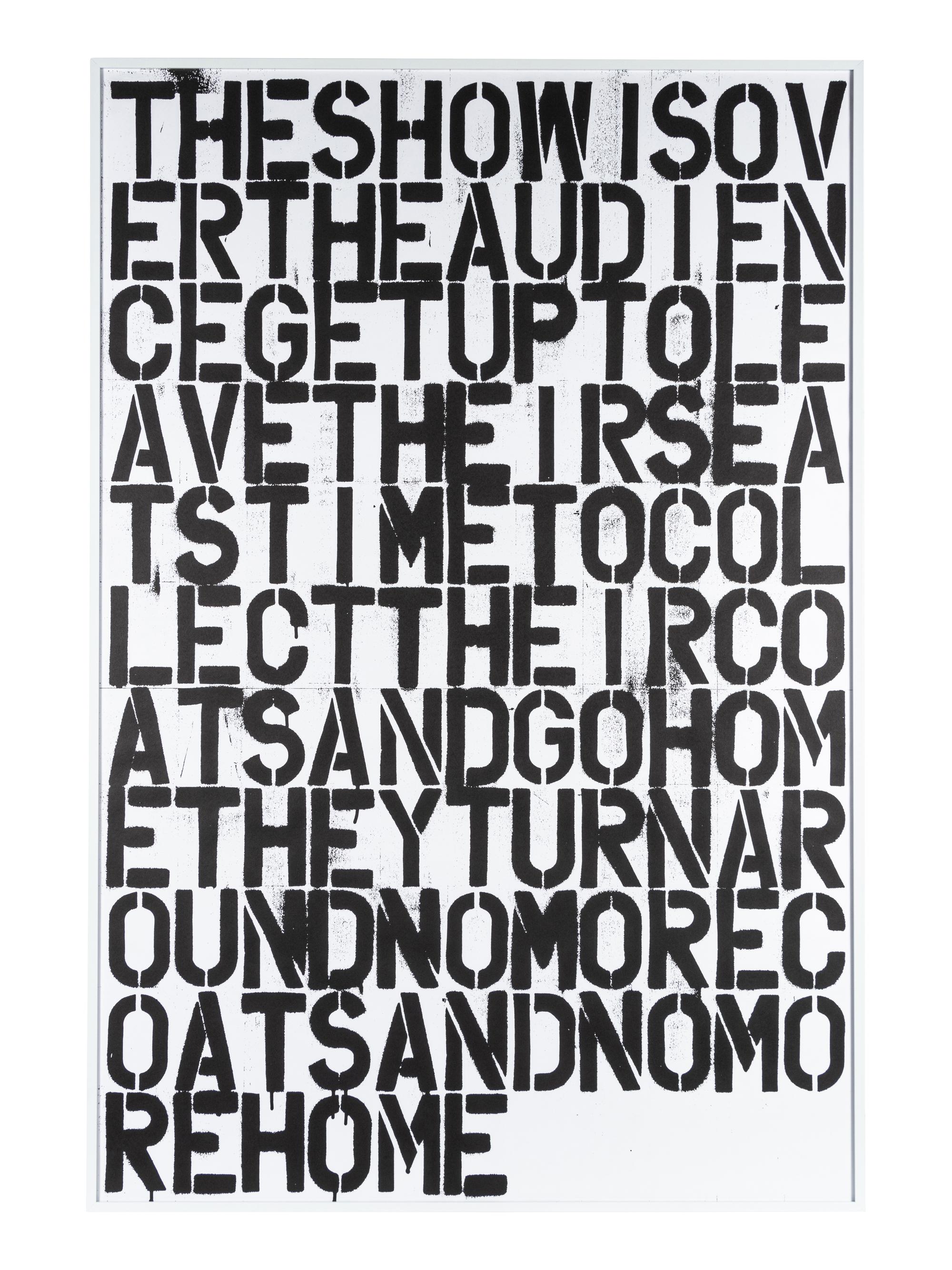Untitled (The Show is Over)