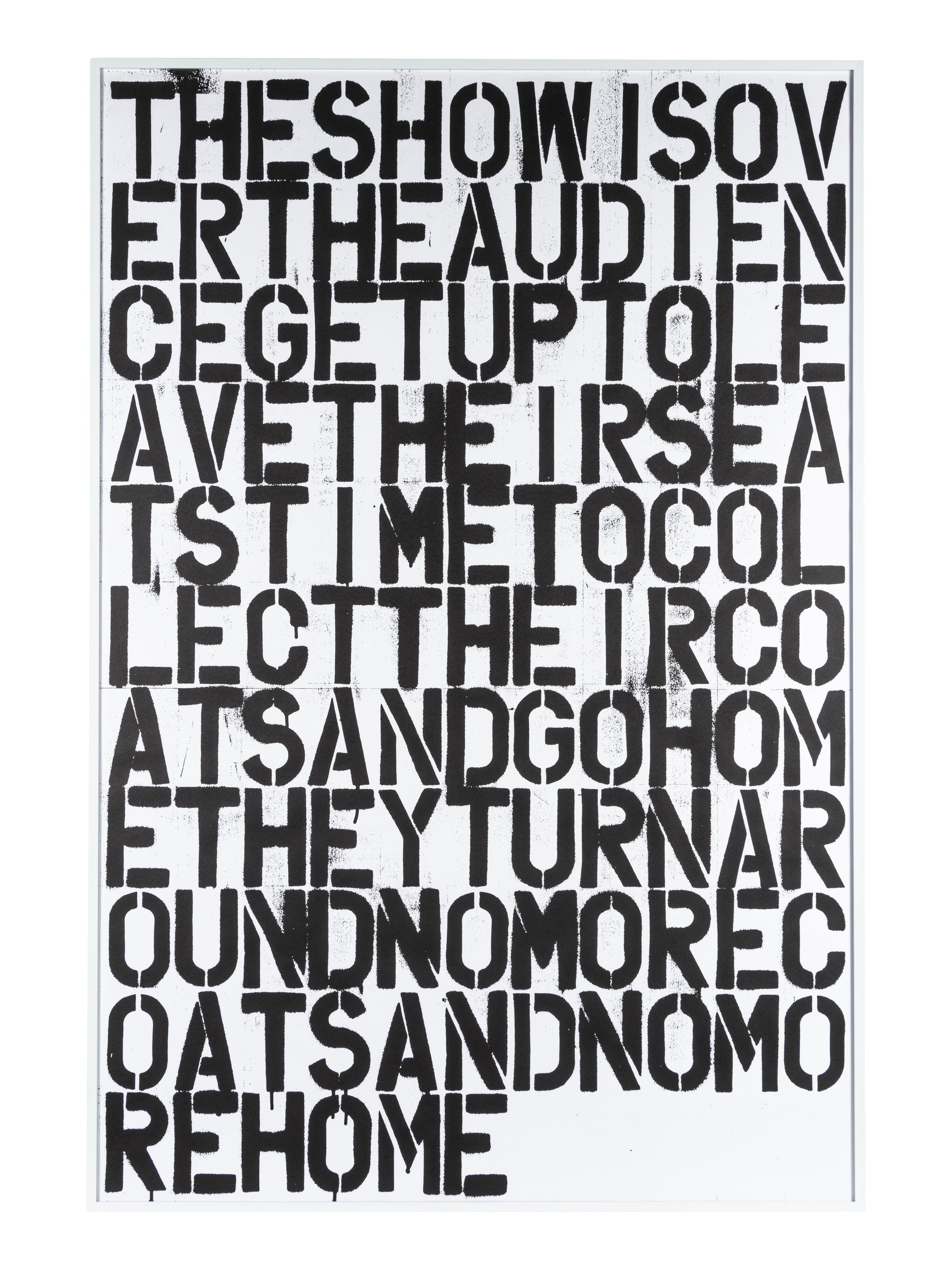 Untitled (The Show is Over)
