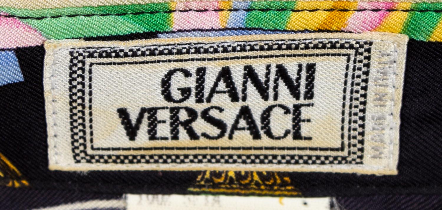 A Gianni Versace Silk Print Shirt, Size 48.