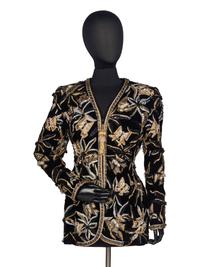 Oscar de la Renta Embroidered Evening Jacket