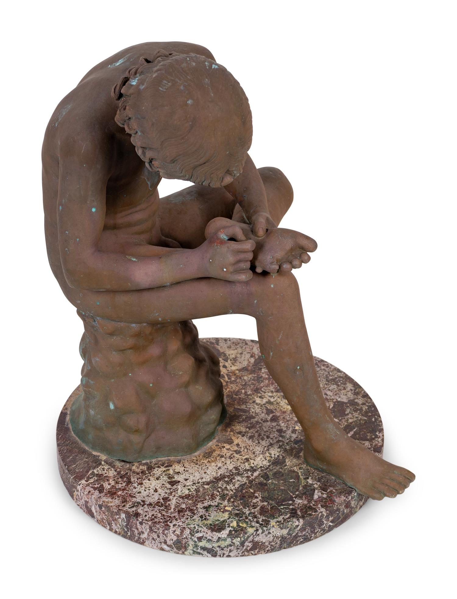 A Continental Bronze Figure of Spinario After the Antique — 19TH/20TH CENTURY
