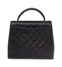 Chanel Top-Handle Bag in Navy Lambskin