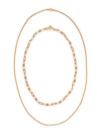 COLLECTION OF GOLD NECKLACES