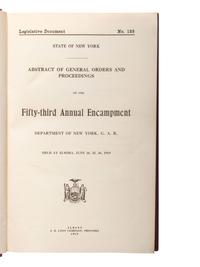[CIVIL WAR - NEW YORK]. A group of books related to veteran activities of New York regiments.