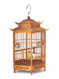 A Chinese Bamboo Birdcage