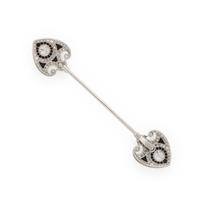 Art Deco, French, Diamond, Onyx, and Platinum Jabot
