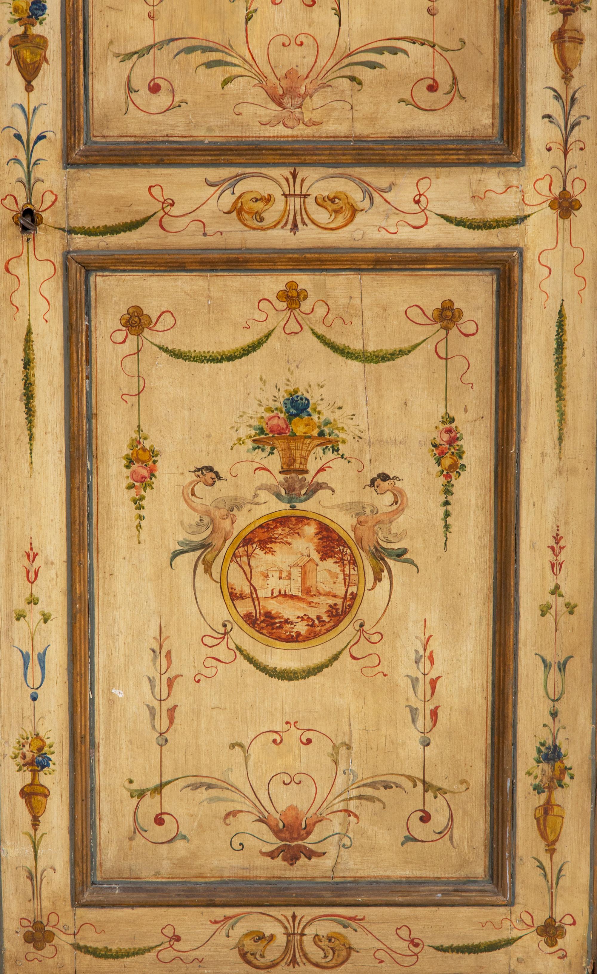 A Venetian Style Painted Armoire