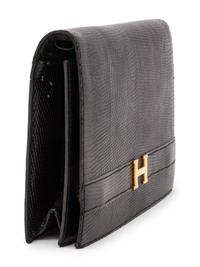 Hermès Annie Clutch in Black Lizard, 1978