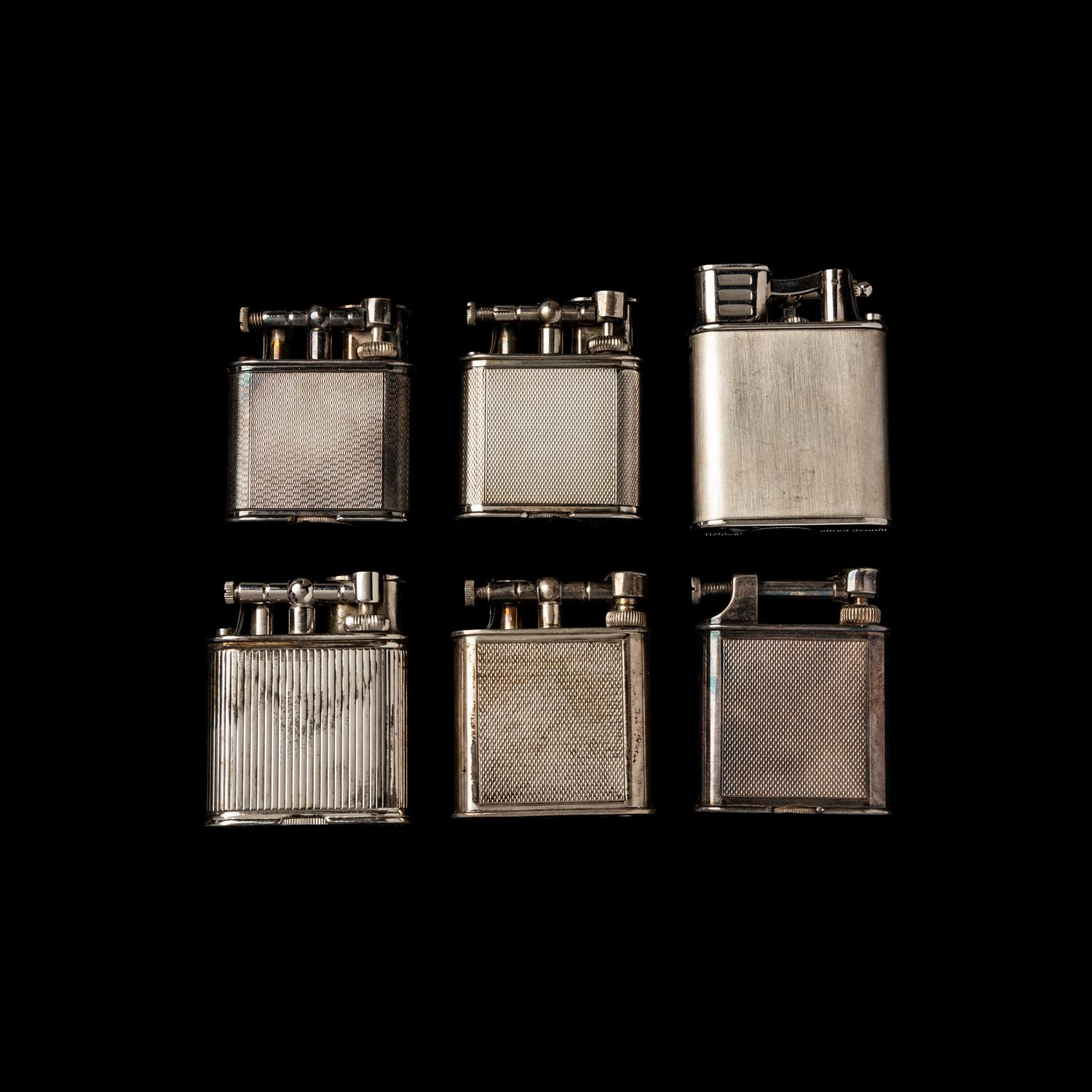 Six Alfred Dunhill Lighters