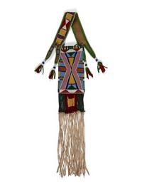 Apsáalooke Beaded Hide Mirror Bag